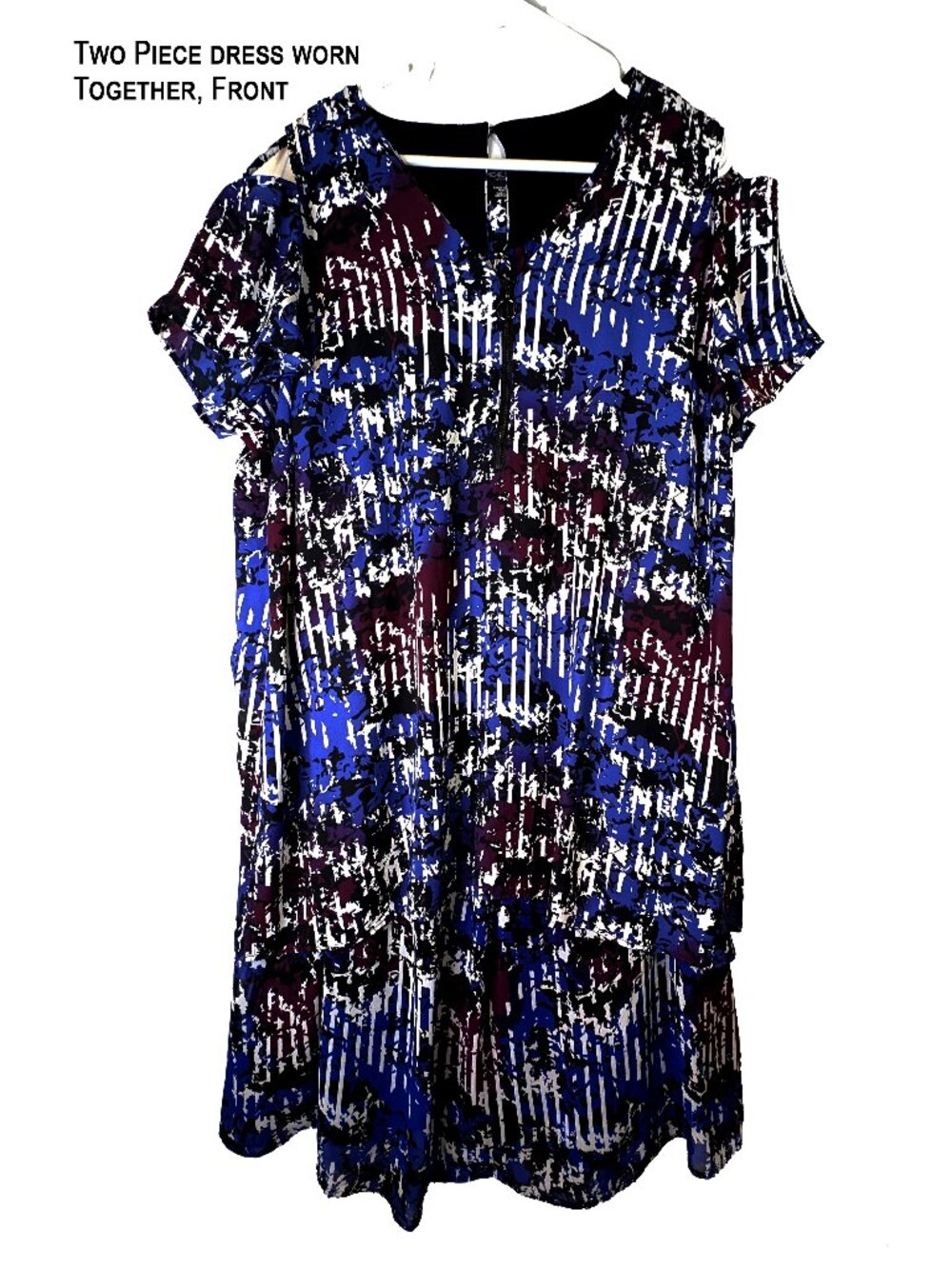 Two piece dress and overblouse Michel Studio Size 20